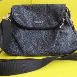 Baggallini Washable Crossbody with RFID - Midnight Blossom